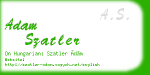 adam szatler business card